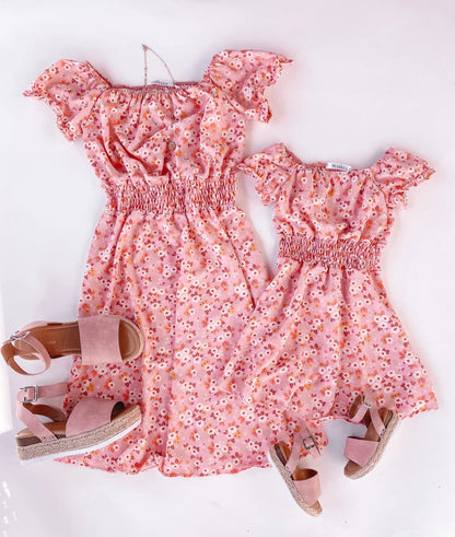 Pink Rositas Dresses Mommy and Me Matching Outfits - LITTLE MIA BELLA