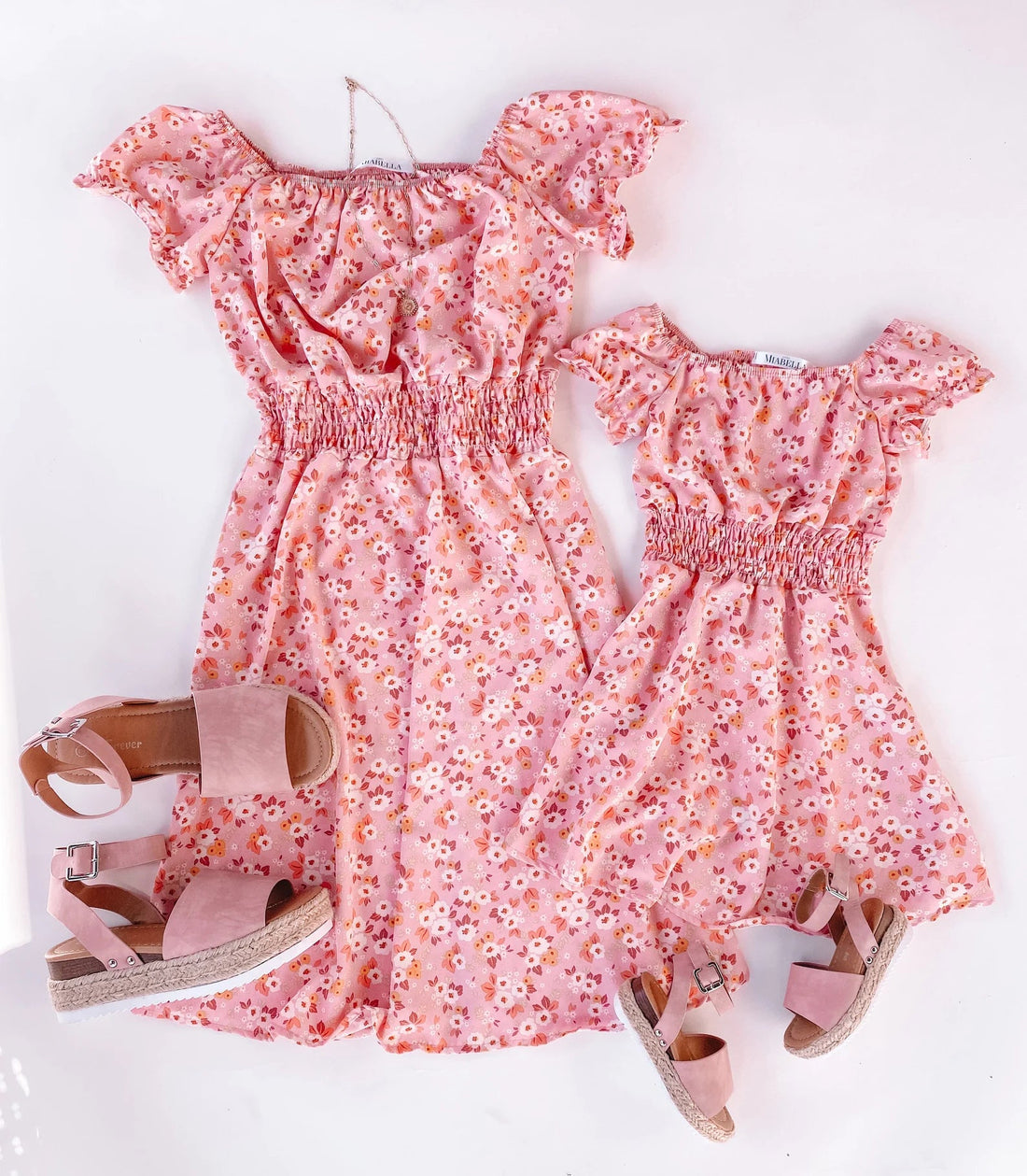 Pink Rositas Dresses Mommy and Me Matching Outfits - LITTLE MIA BELLA