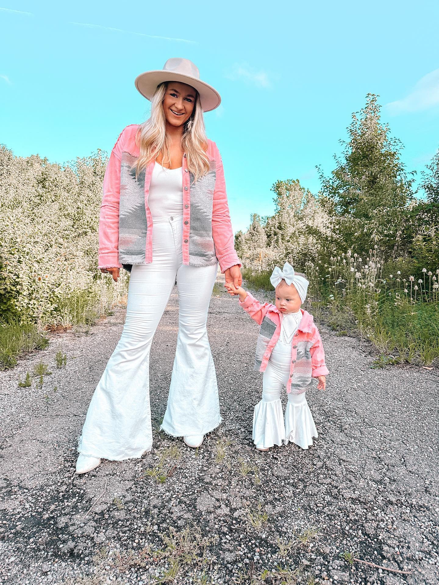 Pink Sedona Mommy and Me Shackets - LITTLE MIA BELLA