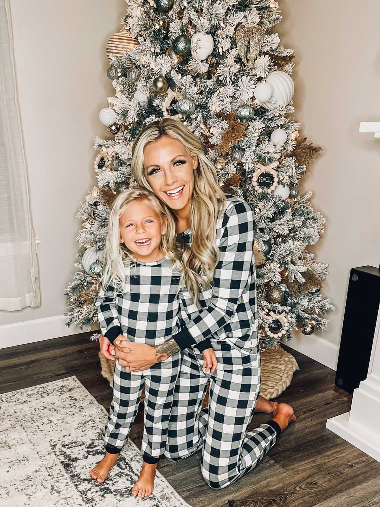 Matching mommy and baby christmas online pajamas