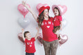 Red Mama Mini Matching Shirts - LITTLE MIA BELLA