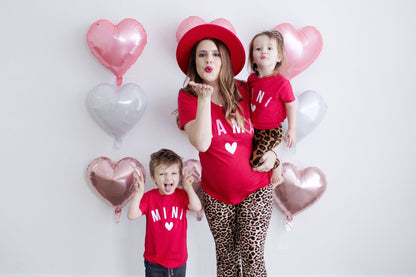Red Mama Mini Matching Shirts - LITTLE MIA BELLA