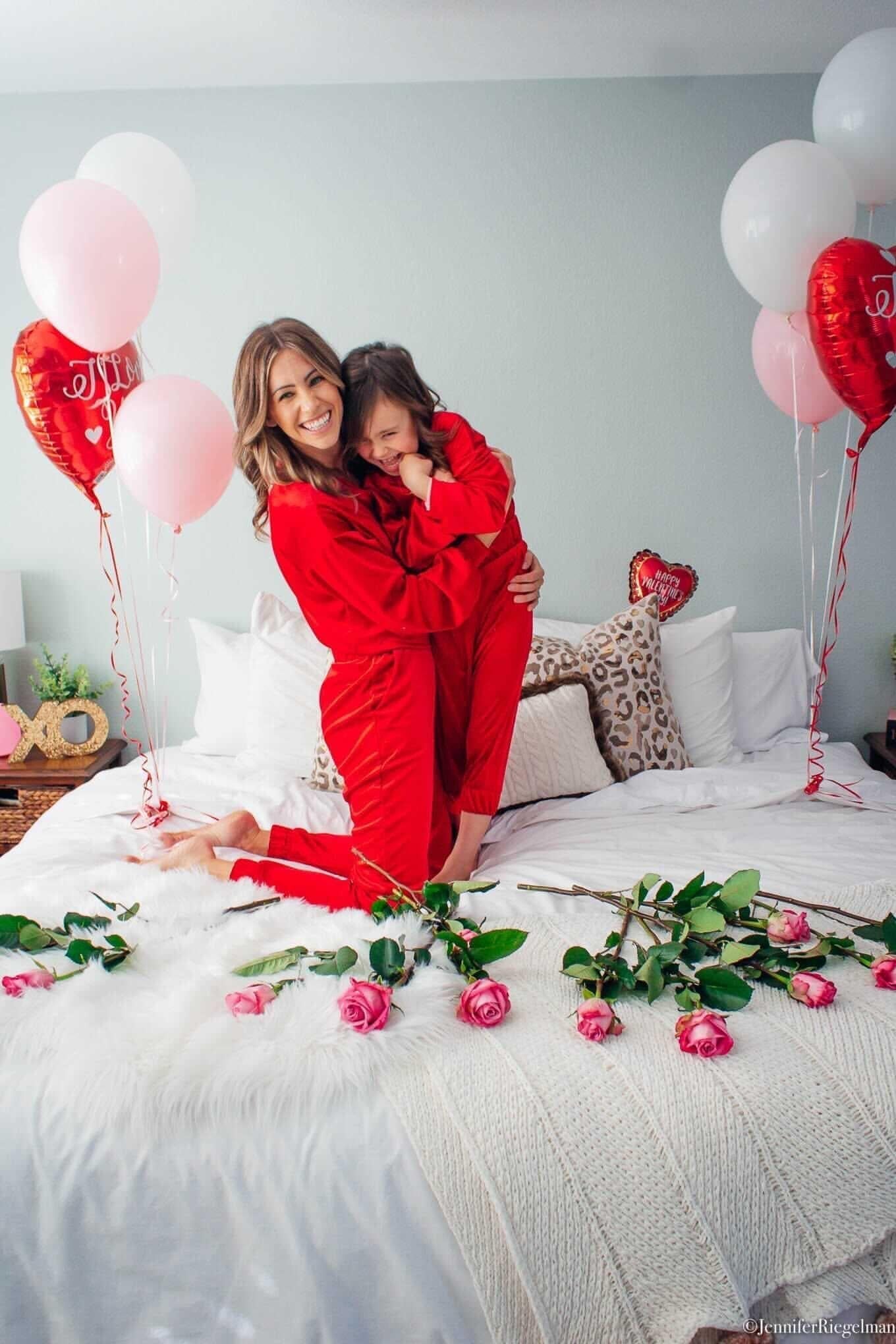 Red Velvet Mommy and Me Loungewear - LITTLE MIA BELLA