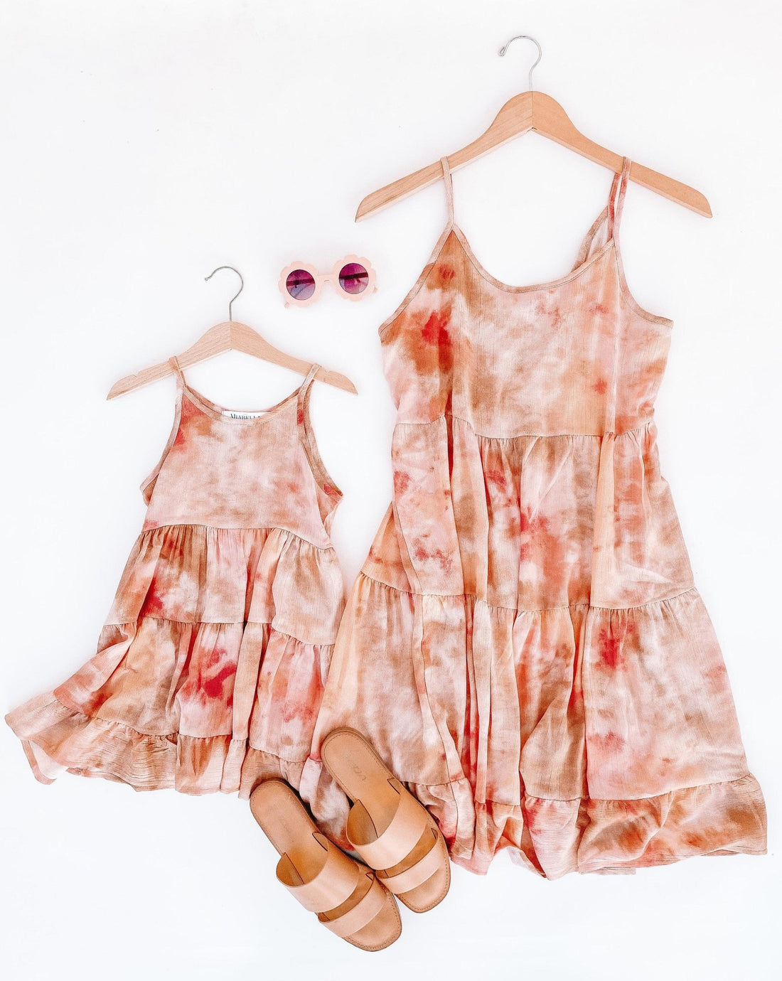 Rustys Tie Dye Matching Dresses - LITTLE MIA BELLA