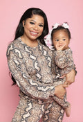 Snake Print Mommy and Me Loungewear - LITTLE MIA BELLA