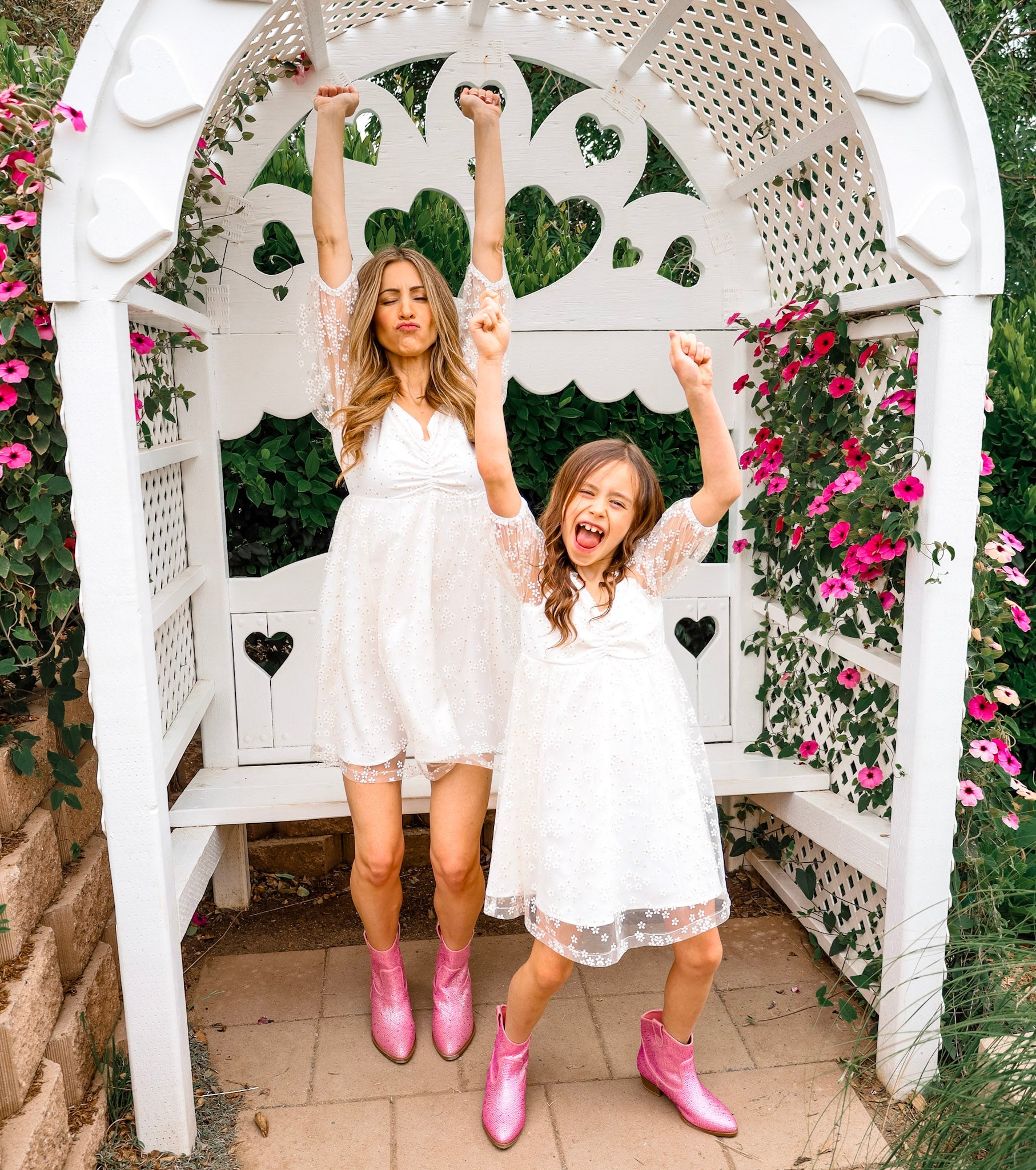 Sweet White Flower Mommy & Me Matching Dresses | Shop Now Sweet White Flower Mommy & Me Matching Dresses | Shop Now
