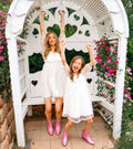 Sweet White Flower Mommy & Me Matching Dresses - LITTLE MIA BELLA