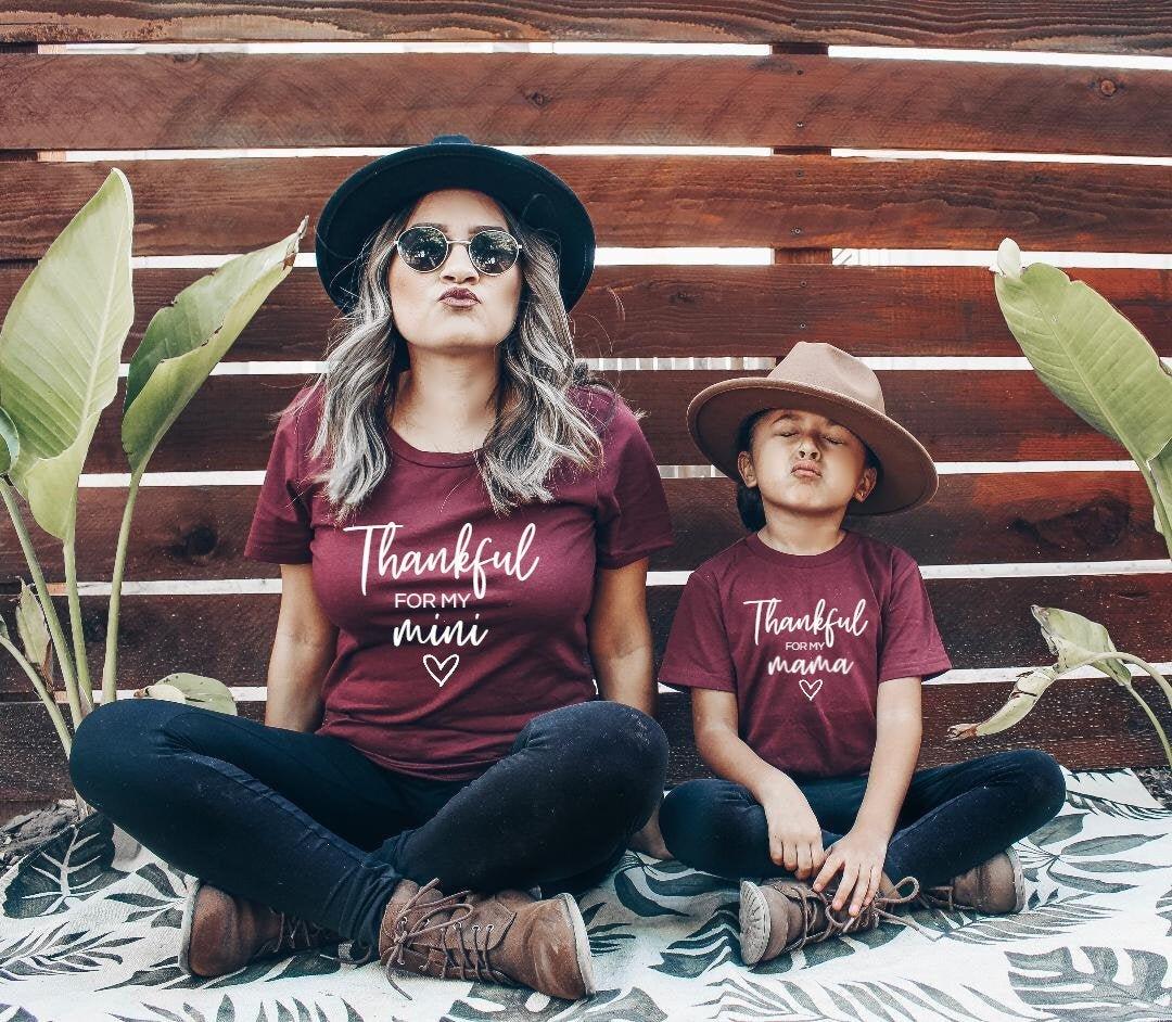 Thankful For My Mini Matching Tees - LITTLE MIA BELLA