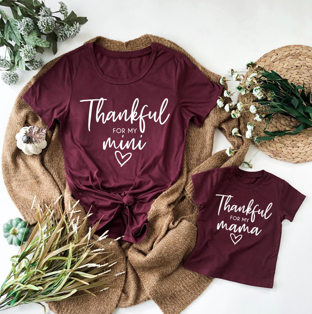 Thankful For My Mini Matching Tees - LITTLE MIA BELLA