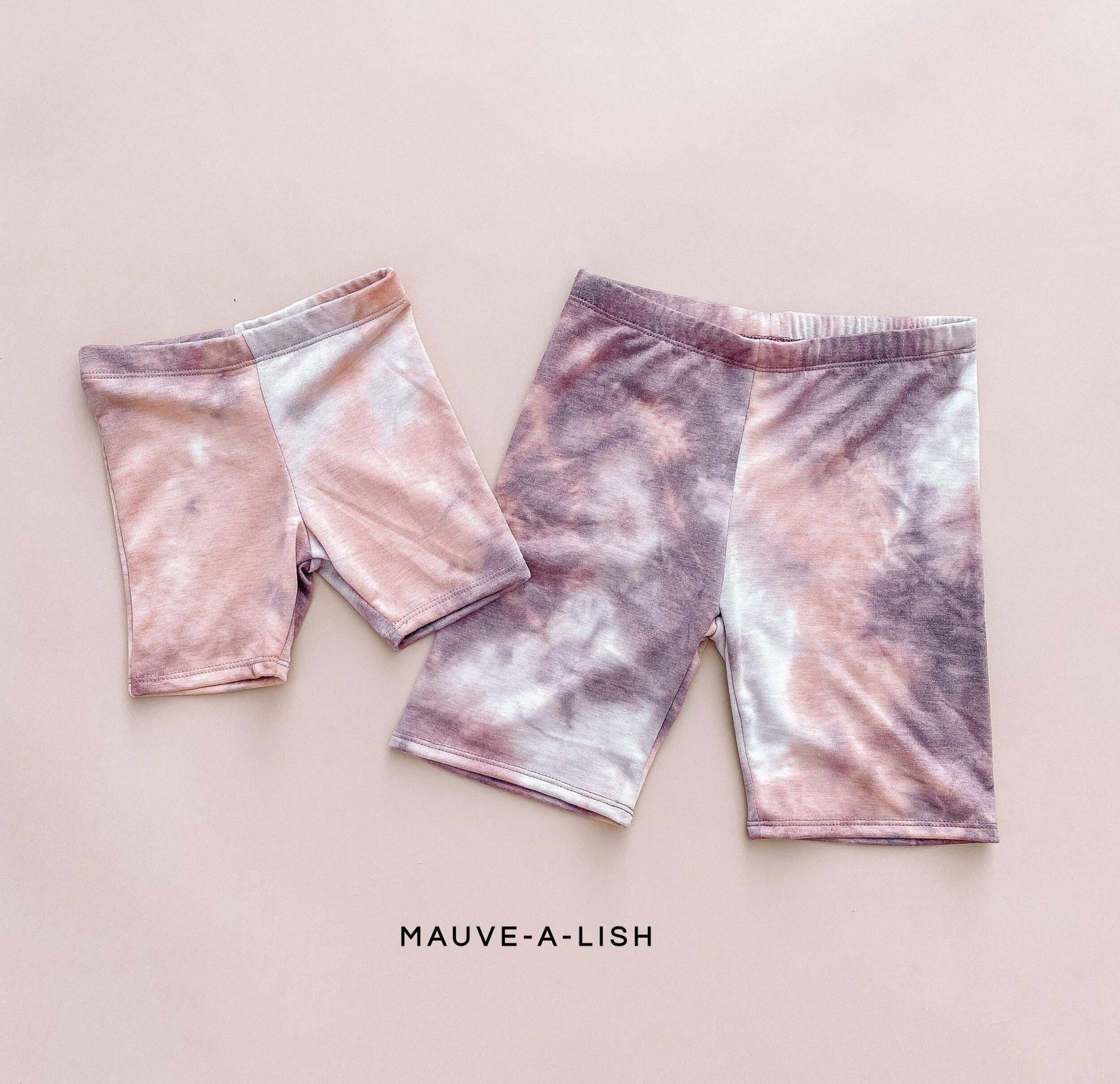 Tie Dye Biker Mommy and Me Shorts - LITTLE MIA BELLA