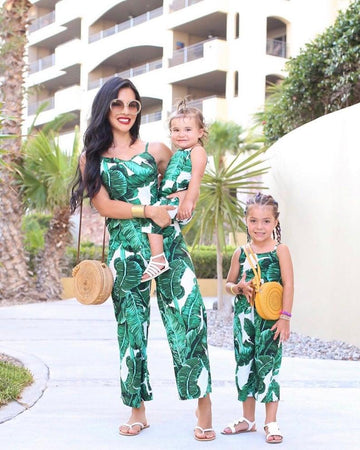 Tropical Mommy and Me Jumpsuit - LITTLE MIA BELLA