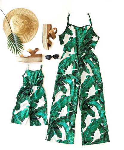 Tropical Mommy and Me Jumpsuit - LITTLE MIA BELLA