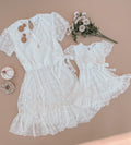White Lucy's Mommy and Me Dresses - LITTLE MIA BELLA